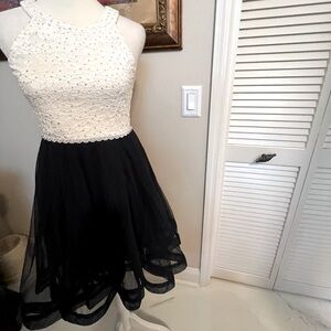 Speechless Girl’s High Neck Full Length Party Dress.